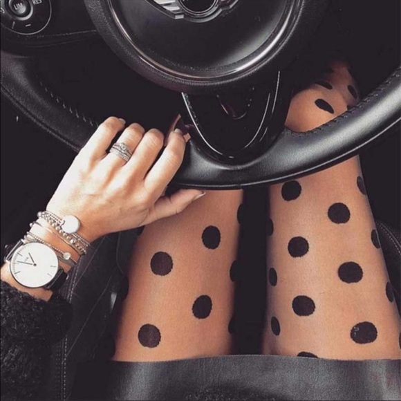 NWT Women’s Polka Dot Pantyhose - Picture 3 of 8